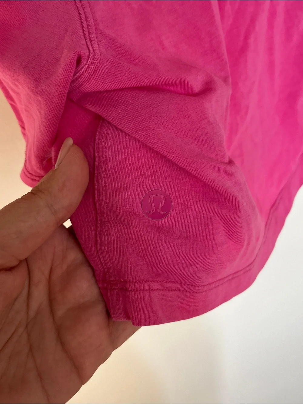 Lululemon Sonic Pink Oversized Crop Tee Size Large